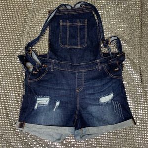 Jean Short Overalls